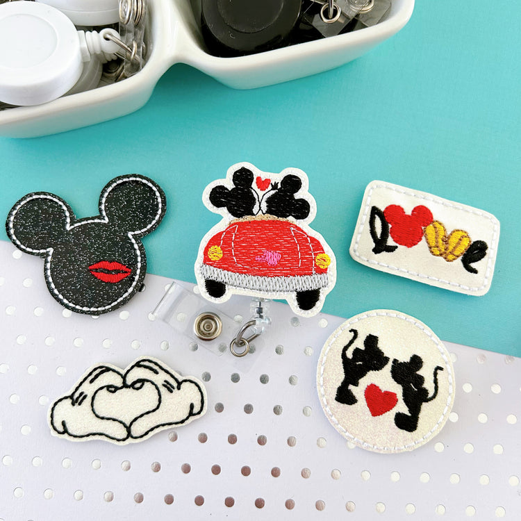 Mouse Love Badge Topper Collection