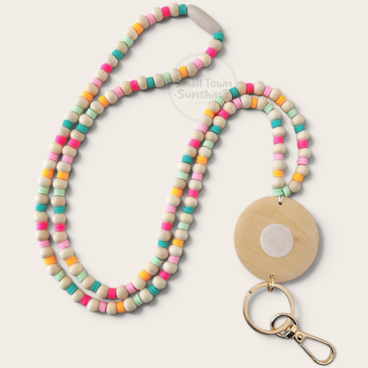 Beaded Lanyard for Removable Badge Toppers | POPSICLE