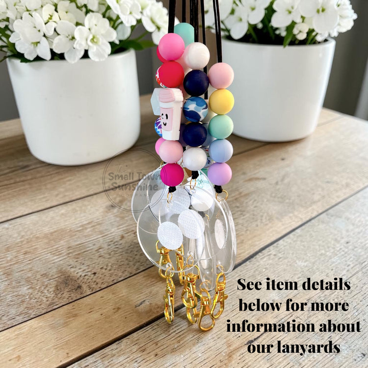 Beaded Lanyard for Removable Badge Toppers | THE LUXE