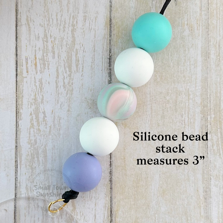 Beaded Lanyard for Removable Badge Toppers | THE MERMAID