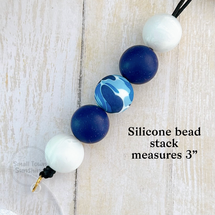 Beaded Lanyard for Removable Badge Toppers | OCEAN BREEZE