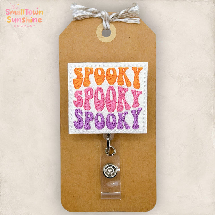 Spooky Spooky Spooky Badge Topper