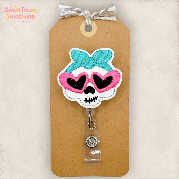 Groovy Skeleton Badge Topper
