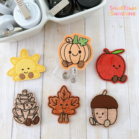 Fall Plushie Badge Toppers