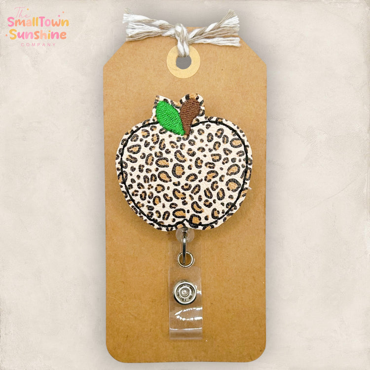 Leopard Apple Badge Topper