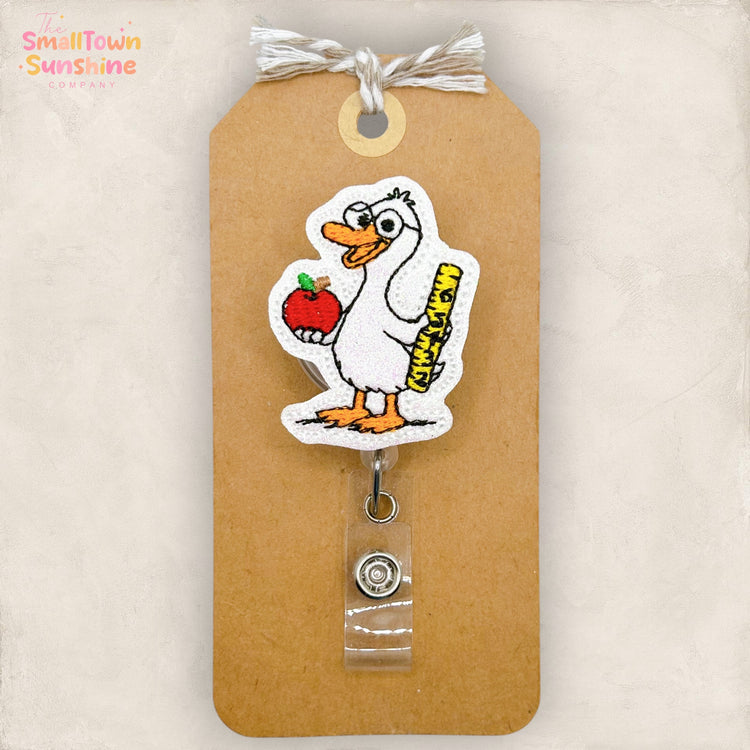 Back to School Silly Goose Badge Topper