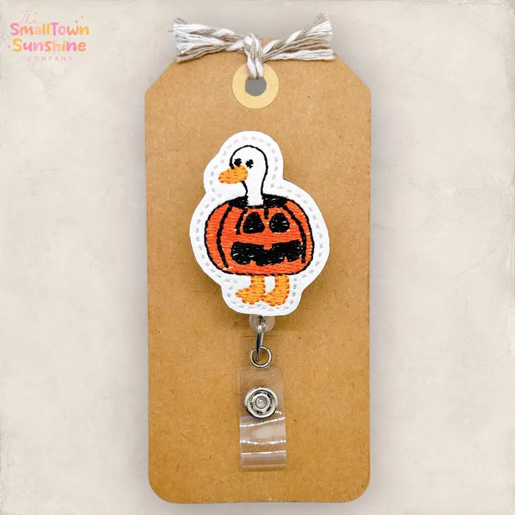 Pumpkin Goose Badge Topper