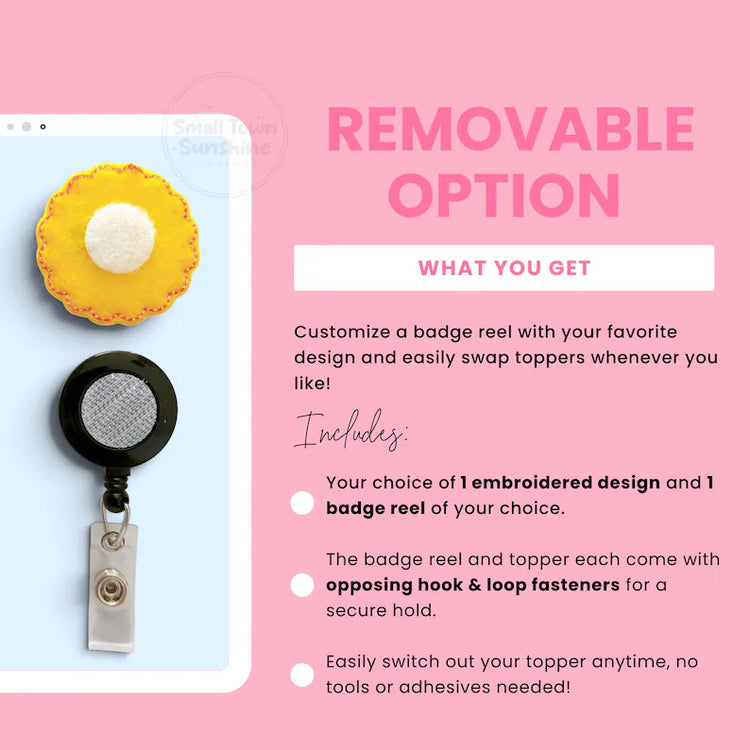 Interchangeable Badge Reel Base Options
