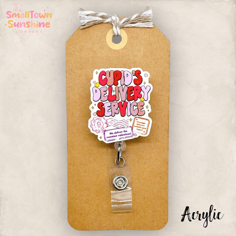 Cupid’s Delivery Service Badge Topper