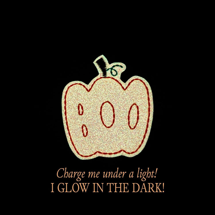Boo Pumpkin Badge Topper