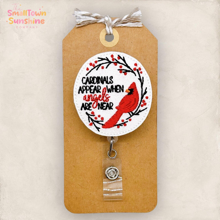 Cardinals Appear When Angels Are Near Badge Topper