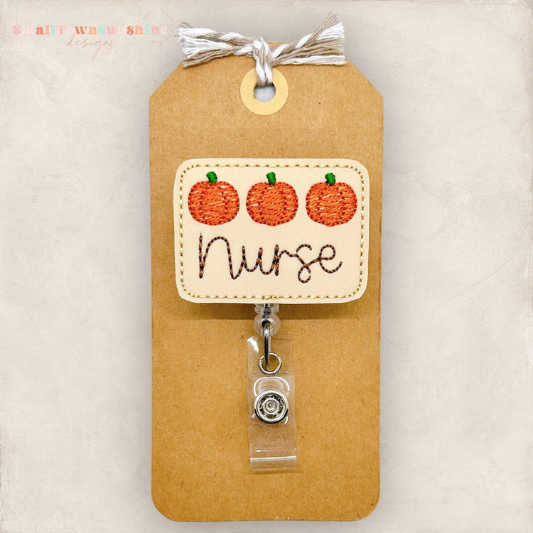 Fall Nurse Badge Topper