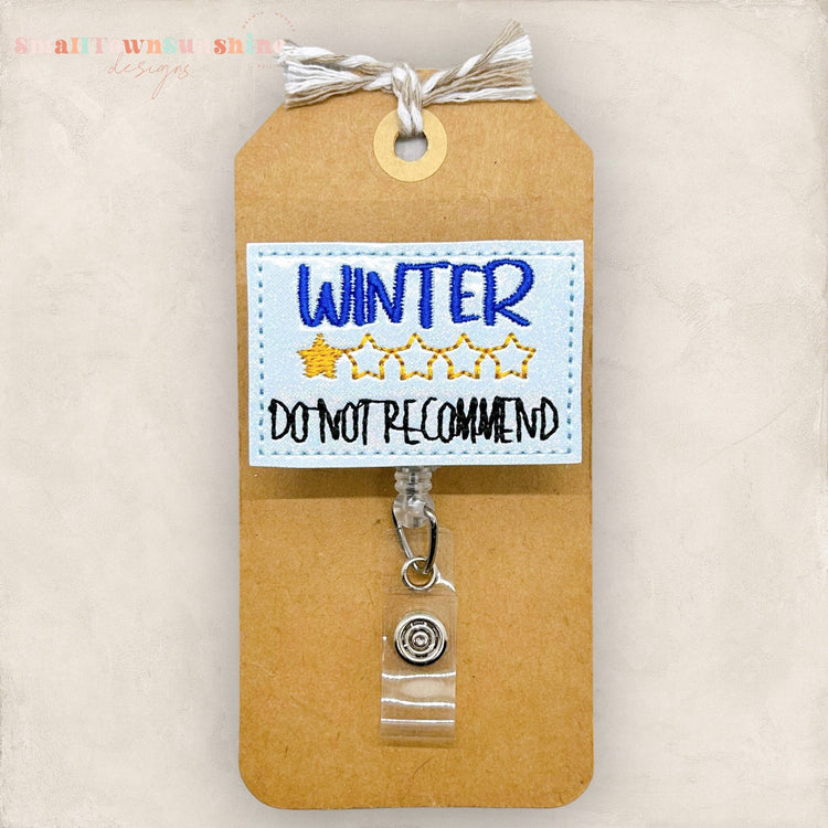 Winter Do Not Recommend Badge Topper