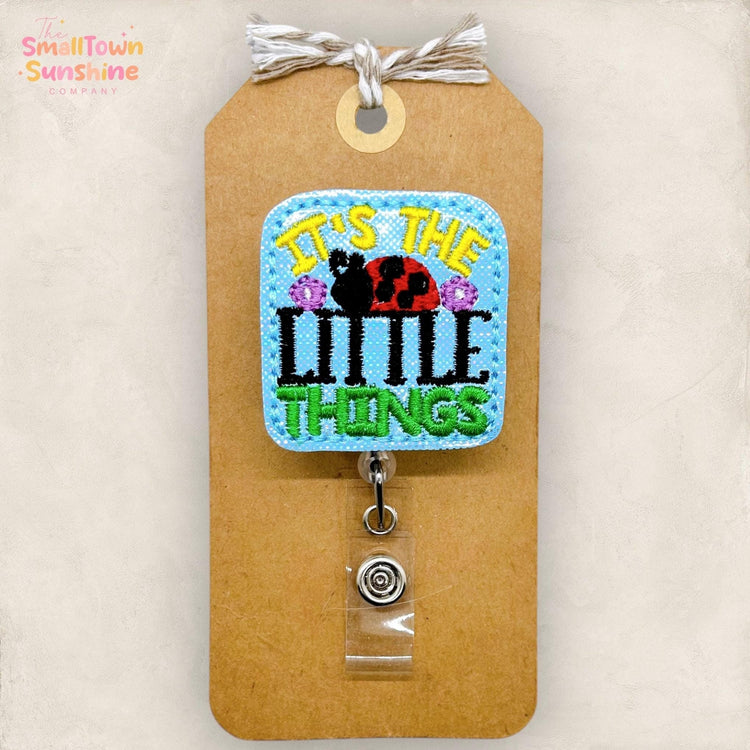Itβs the Little Things Badge Topper
