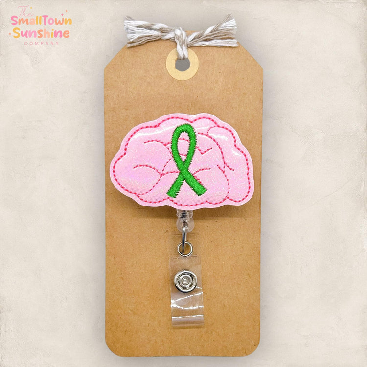 Mental Health Brain Badge Topper