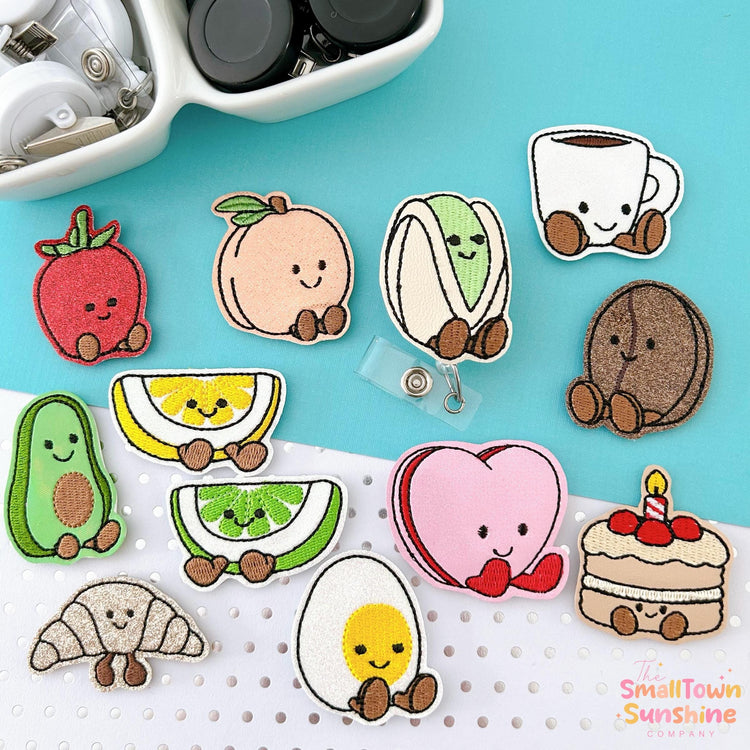 Food Plushie Badge Toppers