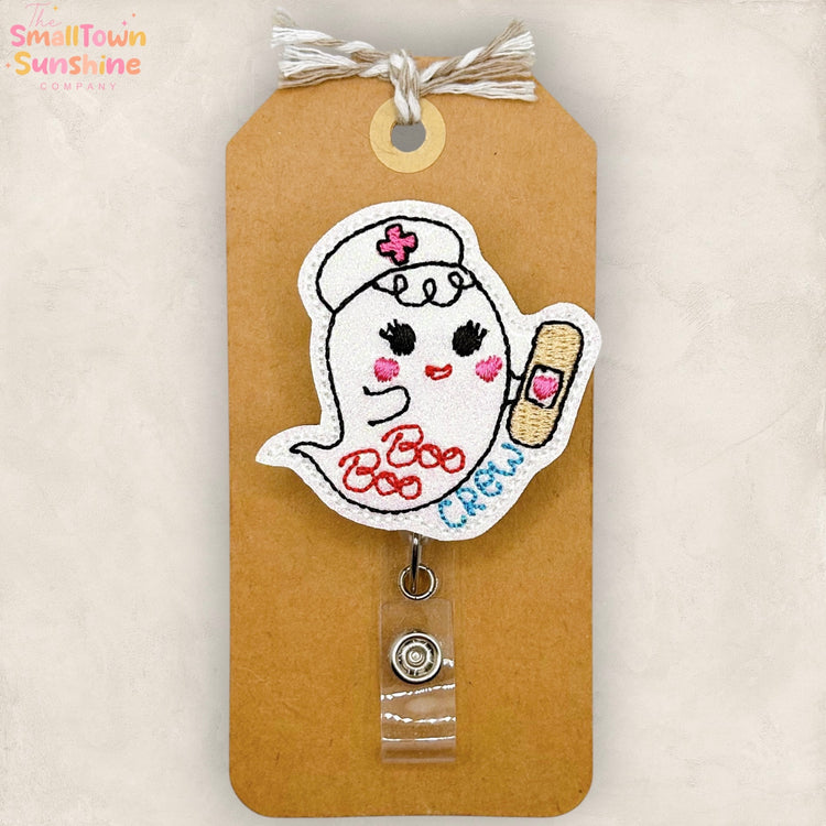Boo Boo Crew Ghost Badge Topper