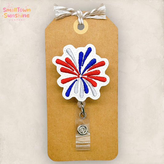 Fireworks Badge Topper