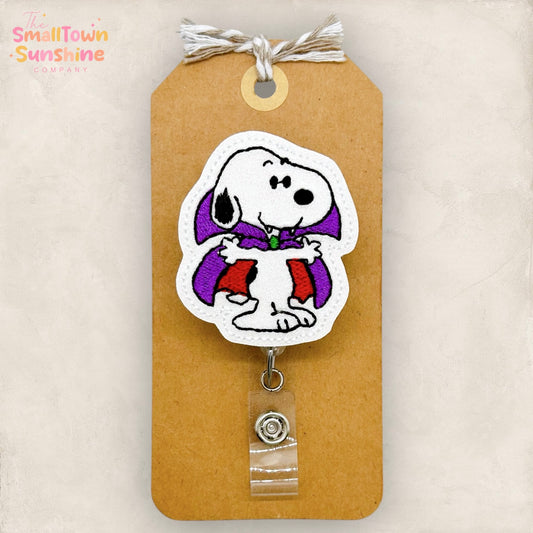 Dracula Beagle Badge Topper