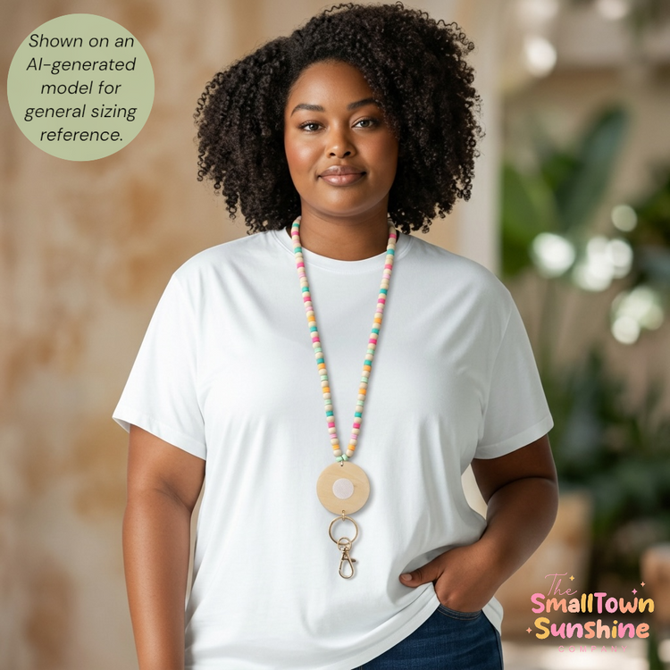 Beaded Lanyard for Removable Badge Toppers | POPSICLE