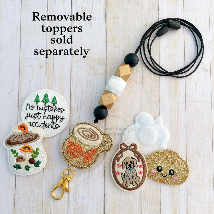Beaded Lanyard for Removable Badge Toppers | THE LUXE