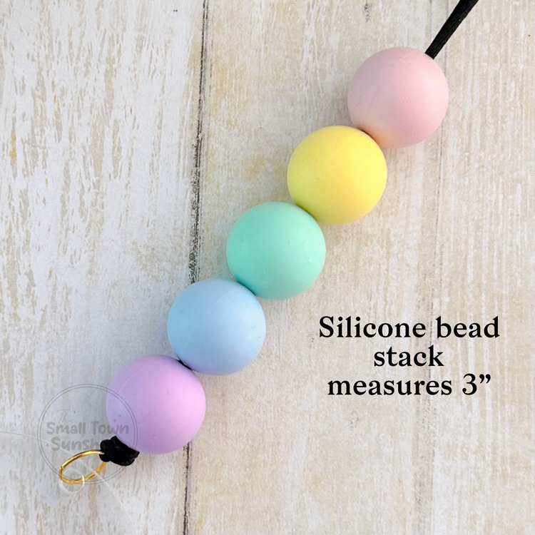 Beaded Lanyard for Removable Badge Toppers | SORBET CRUSH