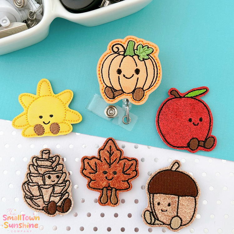 Fall Plushie Badge Toppers