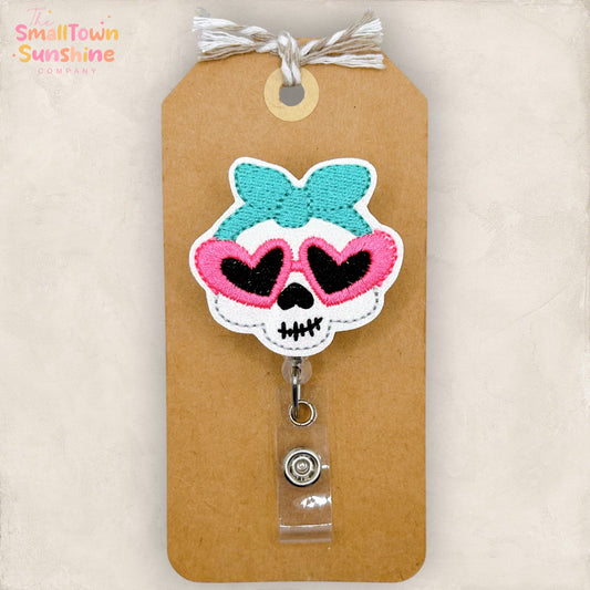 Groovy Skeleton Badge Topper
