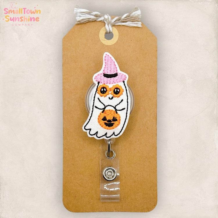 Trick or Treat Ghost Badge Topper