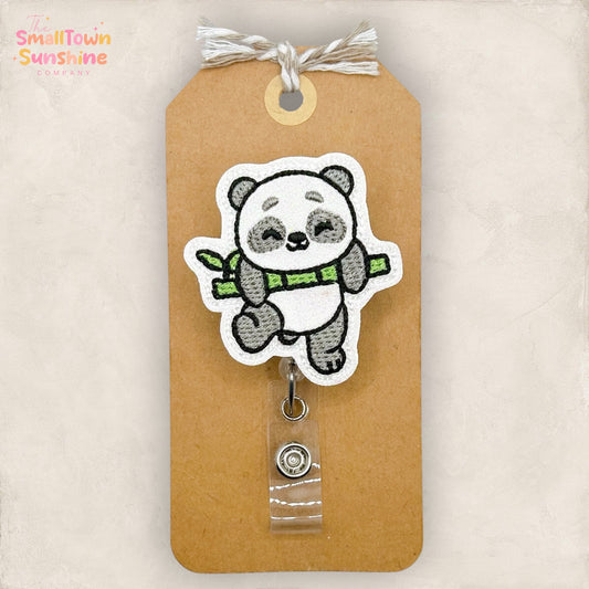Panda with Bamboo Badge Topper