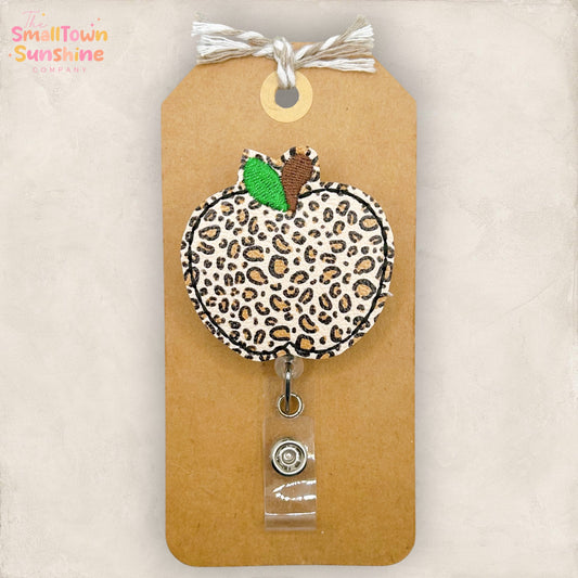 Leopard Apple Badge Topper