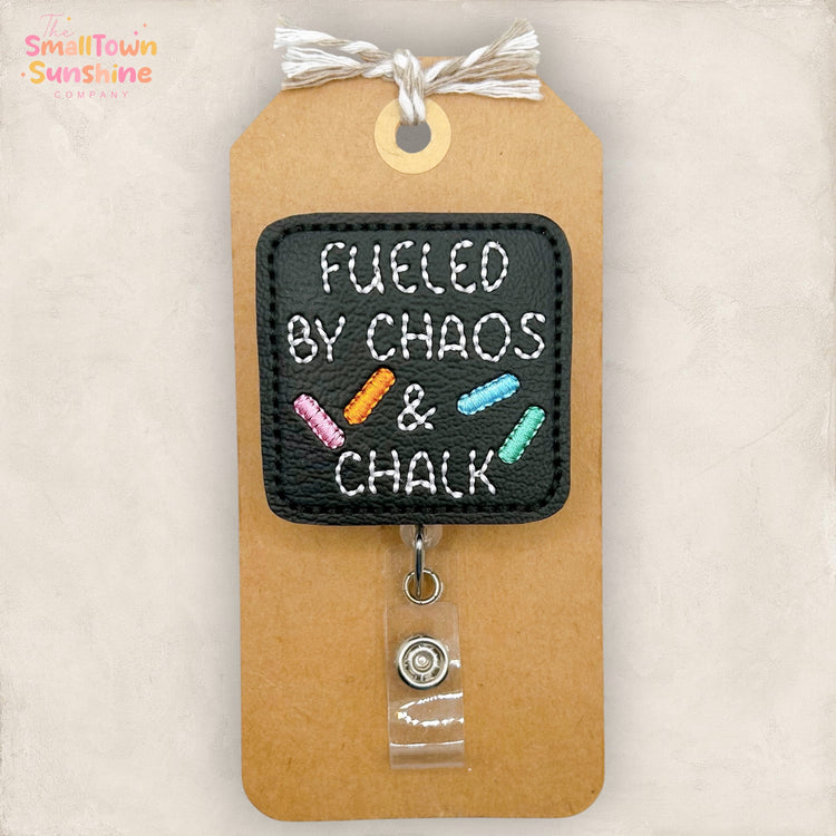 Fueled by Chaos & Chalk Badge Topper