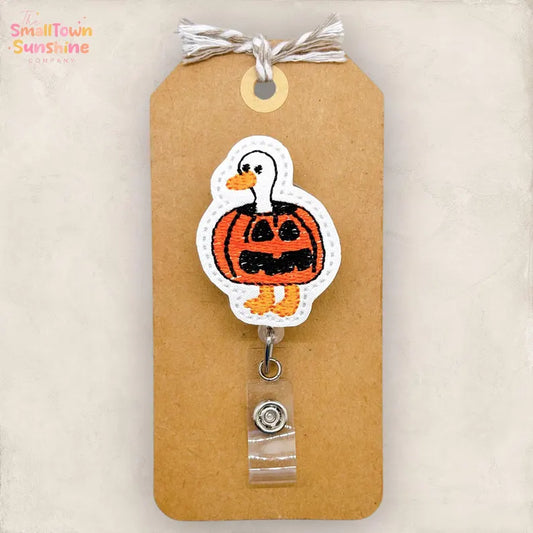 Pumpkin Goose Badge Topper