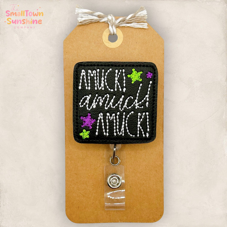 Amuck Amuck Amuck Badge Topper