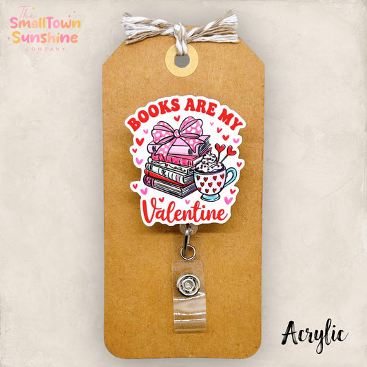 Books are my Valentine Badge Topper