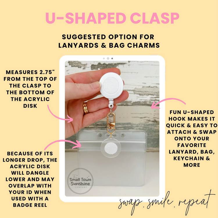 Badge Charm for Interchangeable Toppers