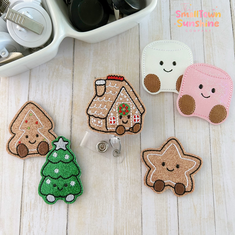 Cute Christmas Badge Toppers