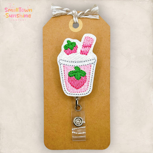 Strawberry Cow or Milkshake Badge Topper