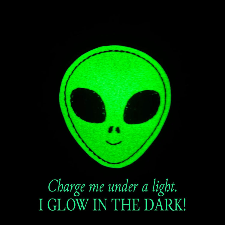 Glow In The Dark Alien Badge Topper