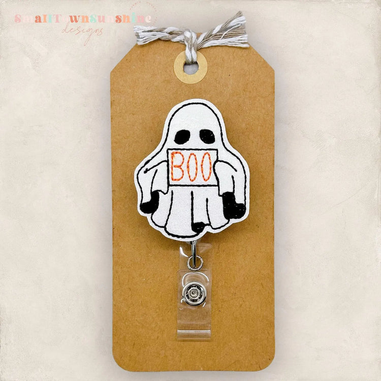 Spooky Boo Ghost Badge Topper