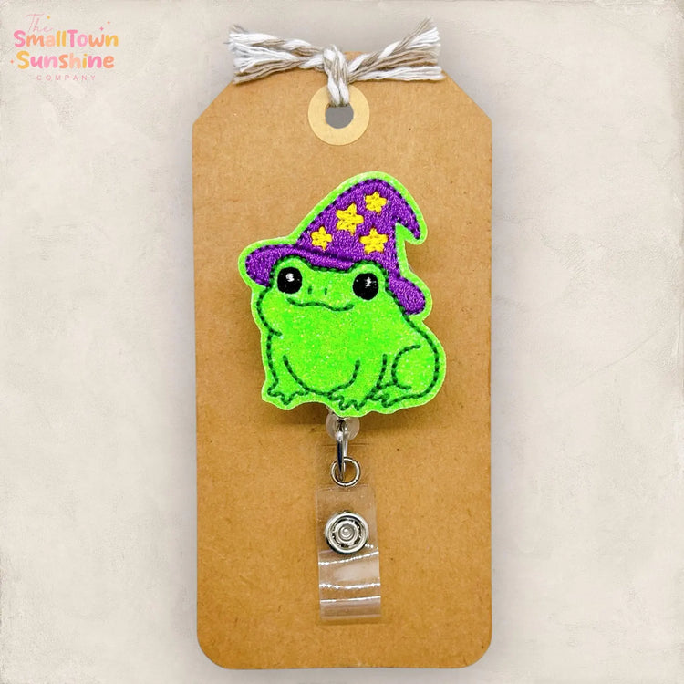 Witch Frog Badge Topper