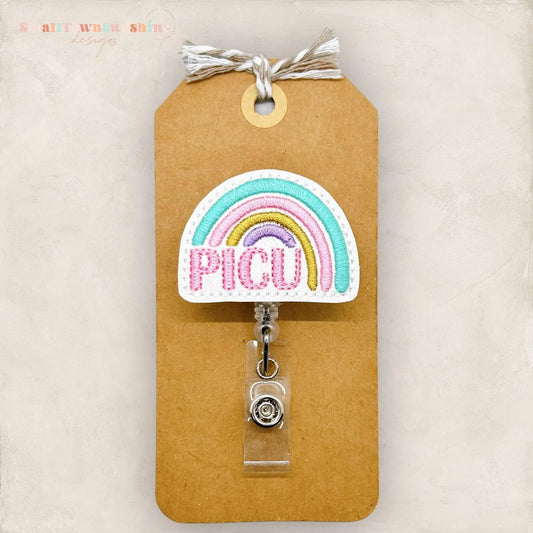 PICU Rainbow Badge Topper