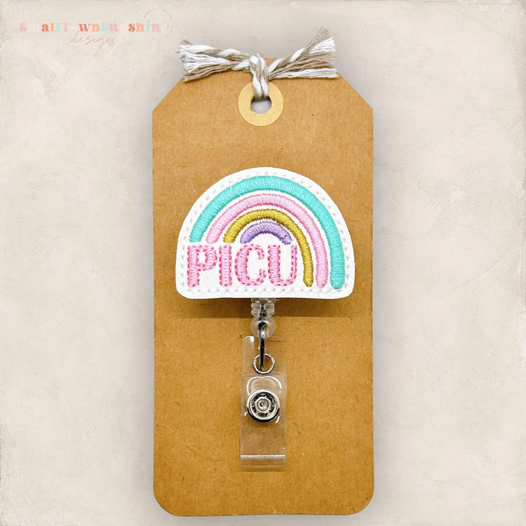 PICU Rainbow Badge Topper