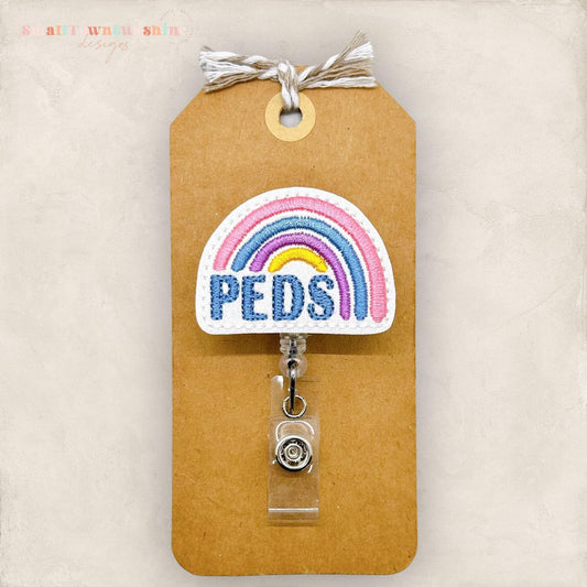 PEDS Rainbow Badge Topper