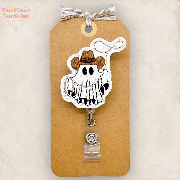 Western Ghost with Rope Badge Topper
