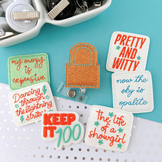 TS Showgirl Badge Toppers