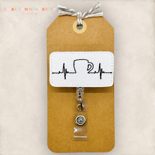 Coffee EKG Badge Topper