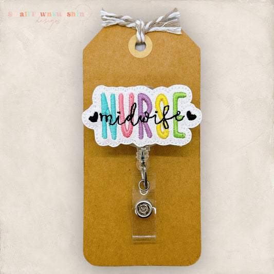 Nurse Midwife Badge Topper