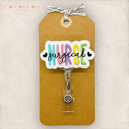 Surgical Nurse Badge Topper