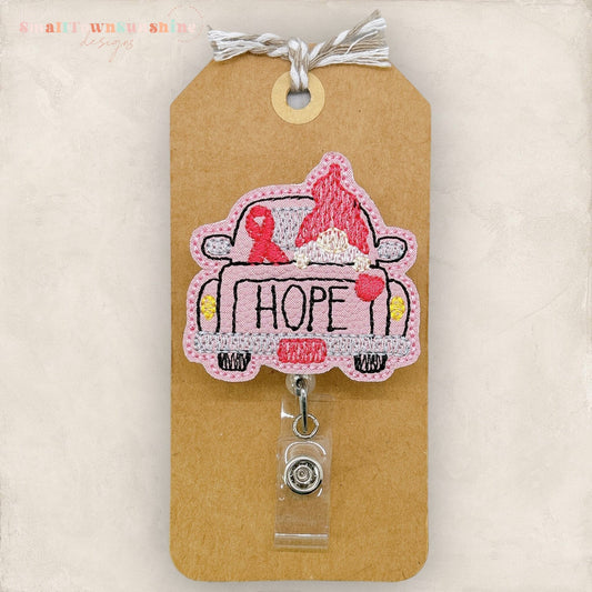 Breast Cancer Truck Badge Topper